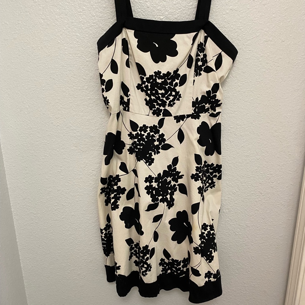 I.N. Studio Black and White Sleeveless Sundress Mini